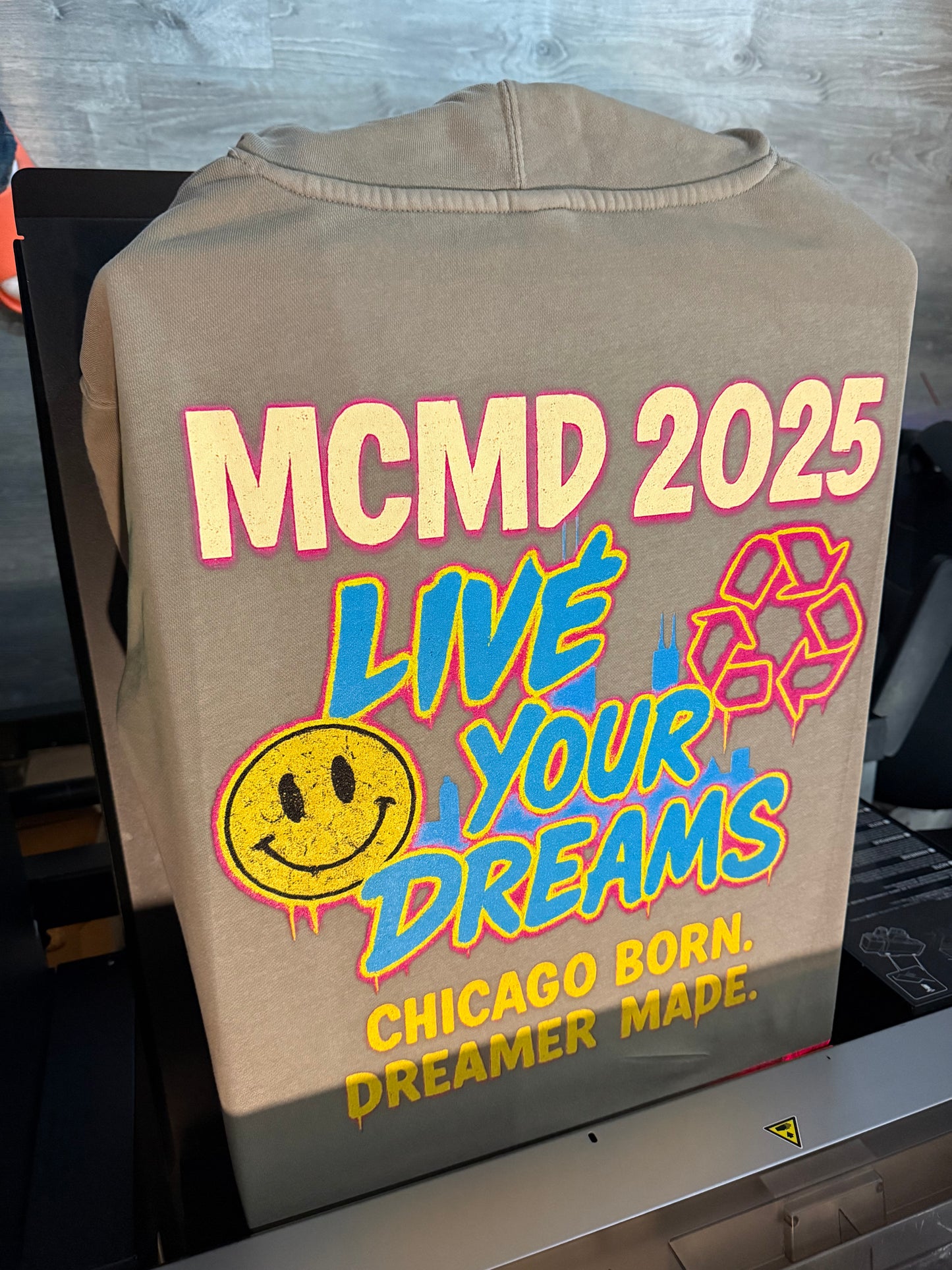 MCMD “Live Your Dreams” Hoodie – Chicago Born Edition